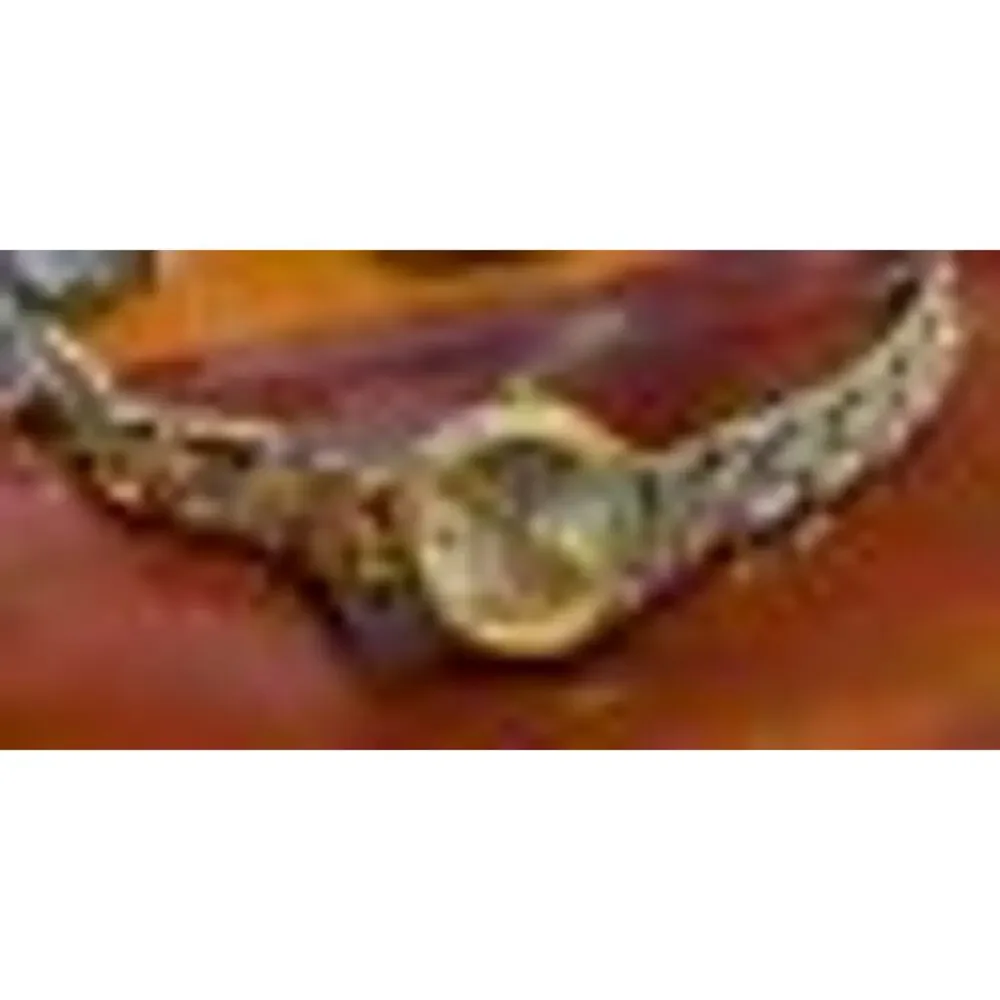 Women's Two Tone Cynthia Powers Watch, Gold Tone Face, WR to 3ATM